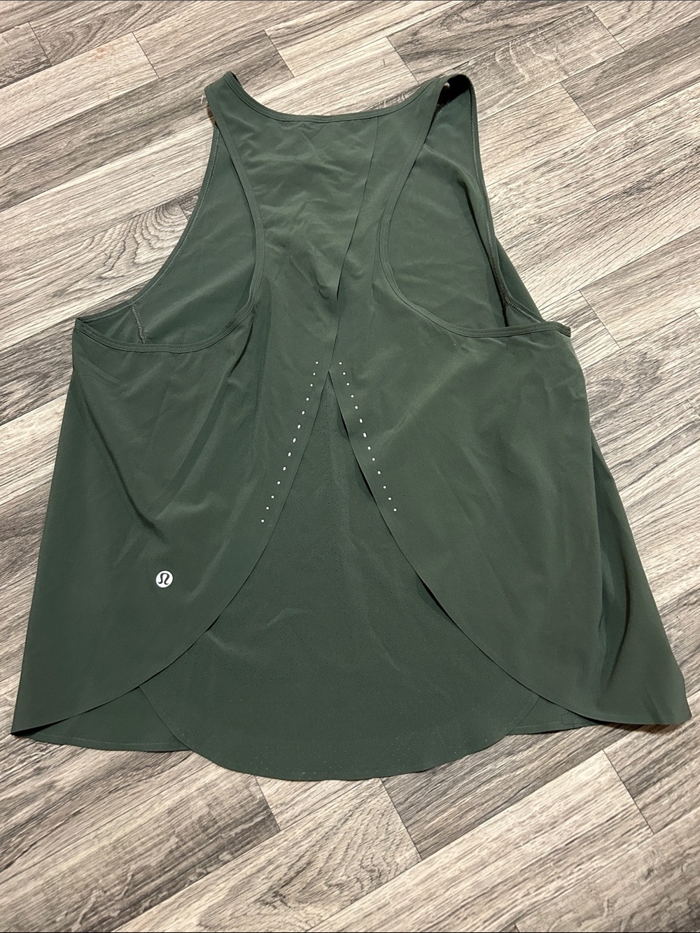 Lululemon Swift Ventilated Racerback Running Tank SMOKED SPRUCE SKSR 12